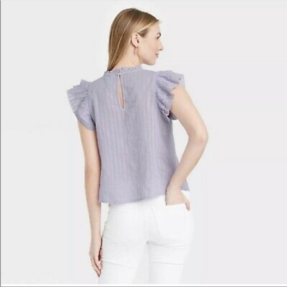 UNIVERSAL THREAD | Ruffle Sleeveless Eyelet Blouse - Picture 4 of 9